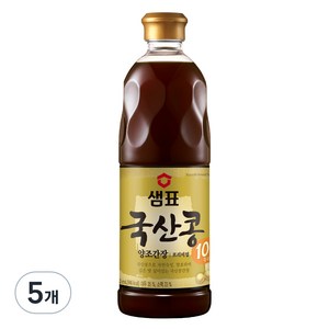 샘표 국산콩 양조간장, 860ml, 5개