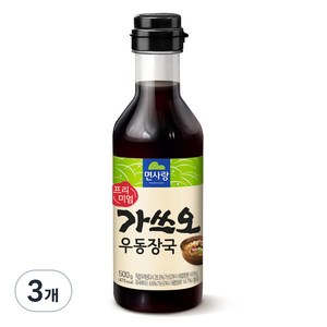 면사랑 프리미엄 가쓰오 우동장국, 500g, 3개