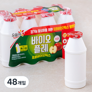 요플레 바이오플레 사과, 130ml, 48개입