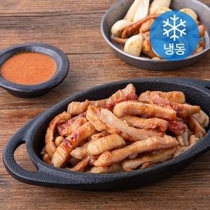 청춘불판 훈제납작막창(냉동), 300g, 1개