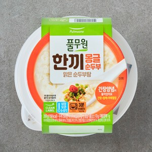 풀무원 한끼 몽글 순두부 맑은 순두부탕, 269g, 1개