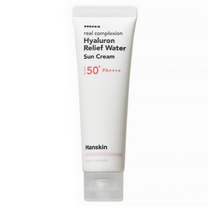 한스킨 리얼컴플렉션 히알루론 릴리프 워터 선크림 SPF50+ PA++++, 50ml, 1개