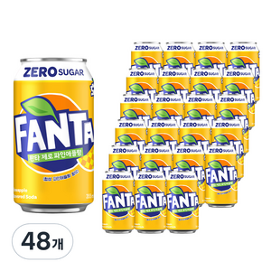 환타 제로 파인애플향, 355ml, 48개