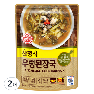 오뚜기 산청식 우렁된장국, 500g, 2개