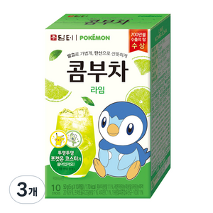 담터 포켓몬 콤부차 라임, 5g, 3개
