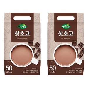 자연생각 핫초코 스틱, 20g, 50개입, 2개