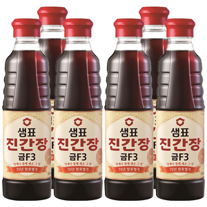 샘표 진간장 금F3, 500ml, 6개