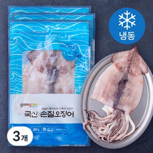 곰곰 국산 손질 오징어, 250g, 3개