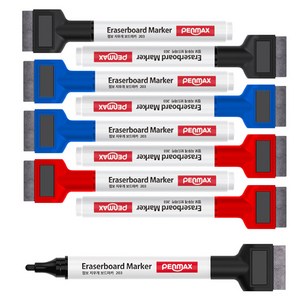 펜맥스 점보 지우개 화이트 보드마카 3색 세트, 검정+청색+적색, 3세트