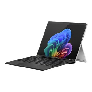 마이크로소프트 2024 서피스 프로 11 스냅드래곤 X 플러스 + 키보드 세트, 플래티넘(노트북) + 블랙(키보드), 256GB, 16GB, WIN11 Home, 노트북(ZHX-00015), 키보드(8XA-00184)