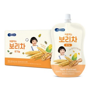 베베쿡 처음먹는 유기농 보리차, 120ml, 20개