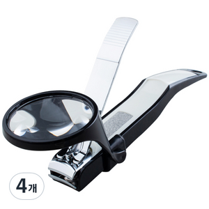 로얄 도우미 돋보기 손톱깎이, 혼합색상, 4개