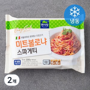 면사랑 미트볼로냐 스파게티 1인분 (냉동), 330g, 2개