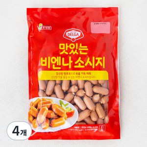 롯데햄 맛있는 비엔나 소시지, 1kg, 4개