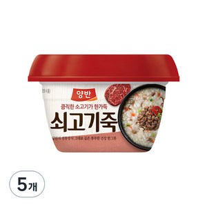 동원 양반 쇠고기죽, 287.5g, 5개