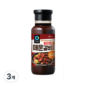 청정원 화끈한 매운갈비 양념, 500g, 3개