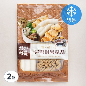 삼진어묵 부산식 물떡 어묵꼬치 (냉동), 428g, 2개