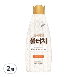 울터치 중성세제 본품, 1L, 2개