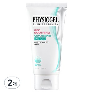 피지오겔 레드 수딩 시카밸런스 플러스 에이씨 폼클렌저, 120ml, 2개