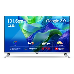 더함 FHD QLED 구글 OS 스마트TV, 101.6cm(40인치), NA401QLED, 스탠드형, 고객직접설치