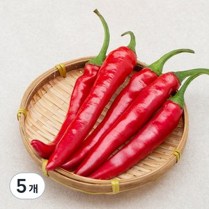 국내산 홍고추, 80g, 5개