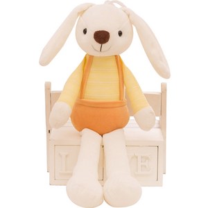네이처타임즈 귀여운 토끼 인형, 옐로우, 40cm