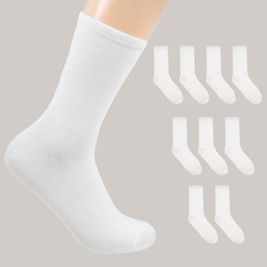 캐럿 여성용 무지 장목 양말 10켤레 세트