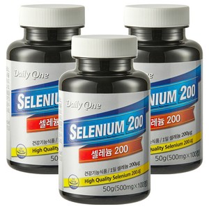 데일리원 셀렌 200, 100정, 3개