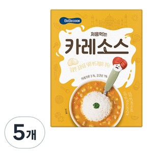 베베쿡 처음먹는 카레소스, 200g, 5개, 카레