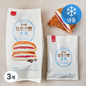 삼립 딸기잼 맘모스빵 모카 3개입 (냉동), 600g, 3개