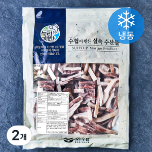 수협 누리해찬 실속 오징어채 (냉동), 1kg, 2개