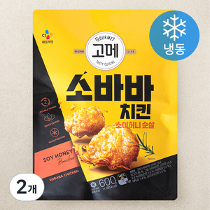 고메 소바바치킨 소이허니 순살 (냉동), 600g, 2개