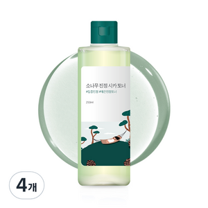 라운드랩 소나무 진정 시카 토너, 250ml, 4개