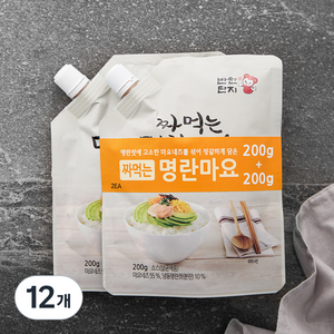 반찬단지 짜먹는 명란마요, 200g, 12개