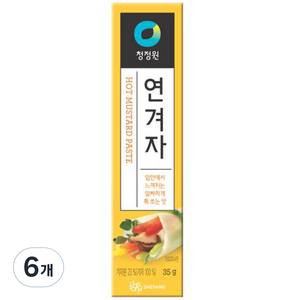 청정원 연겨자, 35g, 6개