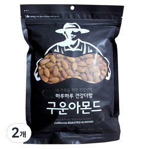 넛츠팜 구운아몬드, 1kg, 2개