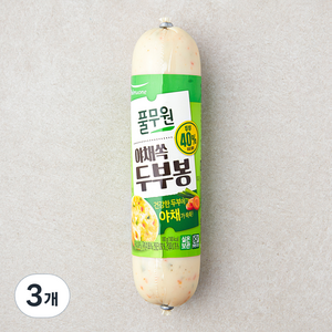 풀무원 야채쏙 두부봉, 180g, 3개