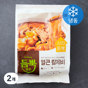 프레시지 듬뿍담은 얼큰 칼제비 2인분 밀키트 (냉동), 560g, 2개