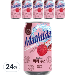 마틸다 열대과일 리치 주스, 330ml, 24개