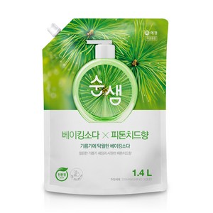 순샘 베이킹소다 피톤치드 리필 세제, 1.4L, 1개