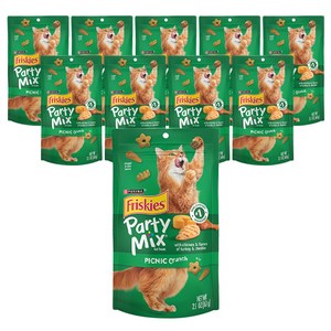 파티믹스 고양이 크런치 스낵, 피크닉, 60g, 10개