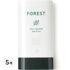 그린핑거 포레스트 멀티 디펜스 선스틱 SPF50+ PA++++, 19g, 5개
