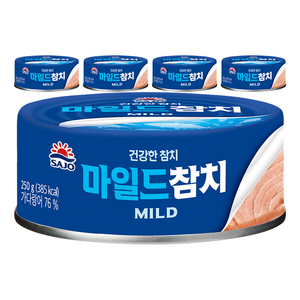 사조참치 마일드 참치, 250g, 5개