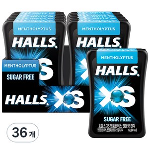 호올스 XS 멘토립터스 멘톨향 캔디, 15g, 36개