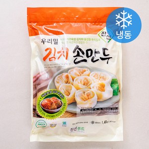 진선푸드 우리밀 김치손만두 (냉동), 1400g, 1개