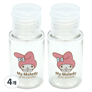 산리오 캐릭터즈 원터치용기 20ml, 4개, 마이멜로디