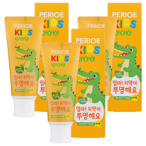 페리오 엄마 치약이 투명해요 스텝2 유아 치약, 80g, 3개