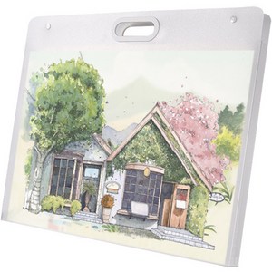 그림 도화지 스케치 파일 케이스 대형 4K A2, 1개, 화이트