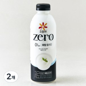 요플레 제로 드링크 무당 플레인, 700ml, 1개입, 2개