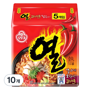 오뚜기 열라면 120g, 10개